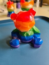 décoration bibelot résine arc en ciel