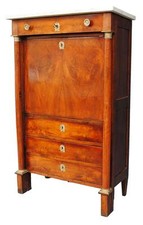 Secrétaire acajou flammées style Empire d'époque XIXème