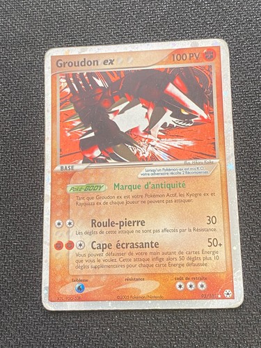Carte pokémon groudon - groudon, ex