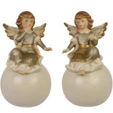 2 figurines anges Noël Noël