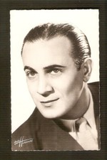 Tino ROSSI  carte postale vintage CHANSON  nb Ed du Globe ph.Harcourt