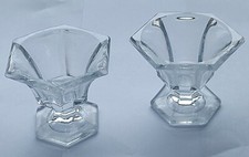 PAIRE DE SALIERES HEXAGONALES