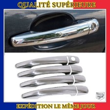 CHROME COUVRE POIGNEES 4 PORTE INOX pour PEUGEOT 407 2005 ET PLUS