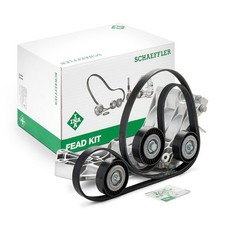 INA Jeu de courroies trapézoïdales à nervures Kit de courroies d'accessoire 529