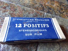 Anciens stéréofilms Bruguière, positifs sur films anciens,collections, photos