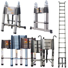 Échelle télescopique rétractable 5m 4M 3M 2M échelle pliante Crochets EN131