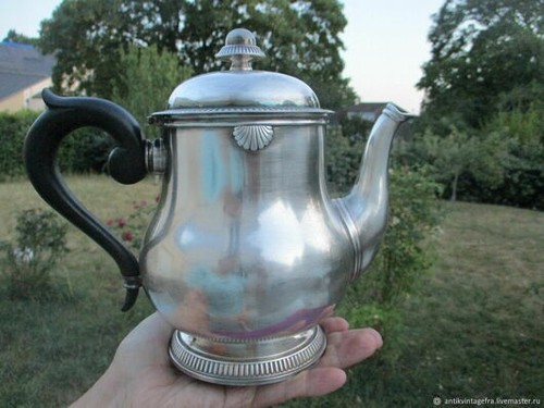 Théière ancienne coquillage - théière,