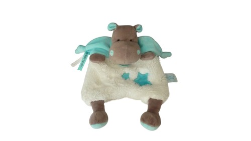 Doudou hippopotame plat bn0362 - hippopotame,