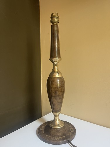 Lampe vintage cuir - vintage, signée