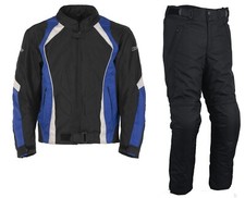 Combinaison Complet De pour Moto Veste et Pantalon En Cordura Avec Protections
