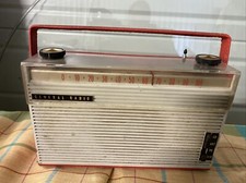 Ancien Poste General Radio Rouge Transistor Housse Tsf Non Teste