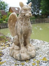 HF0335 FIGURINE STATUETTE GARGOUILLE DEMON   STYLE PIERRE MEDIEVAL DERNIER