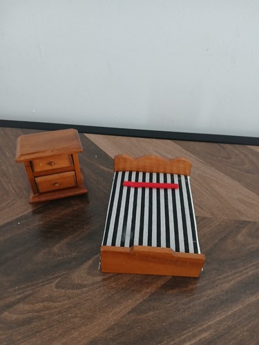 Lit table chevet ancien - lit,