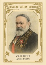 Photo A4 Jules Breton – Artiste-Peintre – style chromo Guérin-Boutron