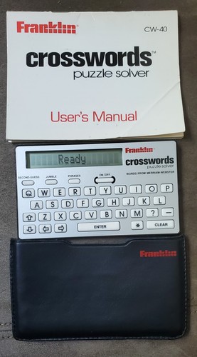 Franklin wordmaster crosswords - wordmaster,