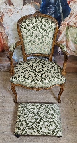 Fauteuil ancien style louis - style,
