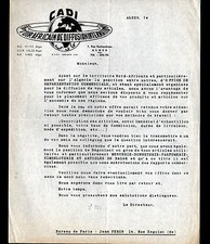 ALGER (ALGERIE) MERCERIE BONNETERIE "COMPTOIR de DIFFUSION / Jean PERON"