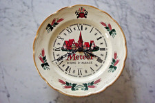 ANCIENNE HORLOGE MURALE PUBLICITAIRE METEOR BIERE D'ALSACE