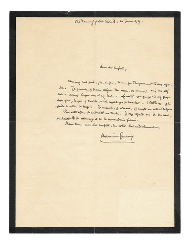 Maurice genevoix lettre - /,
