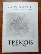 TRÉMOIS - Affiche originale Vision Nouvelle Impression Draeger Rare 