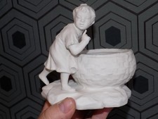 RARE ET ANCIENNE PORCELAINE BISCUIT FRANCE 5535 J.Ga cie PARIS JEUNE ENFANT