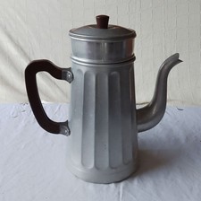 Ancienne Cafetière En Aluminium Poignée Bakélite Contenance 2 Litres