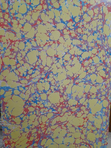 Papier marbré cuve - marbré, à