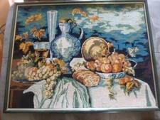 Tapisserie canevas encadrée