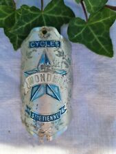 ANCIENNE PLAQUE DE VELO EMAILLEE WONDER ST ETIENNE CYCLE MOTO  1930