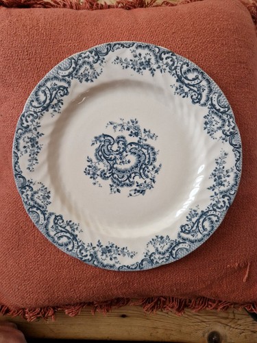 Assiette plate rocaille gien - assiette,
