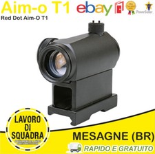 Rouge Voyant T1 Qd Haut Point Rouge/Vert Aim-O Noir - Aim-O