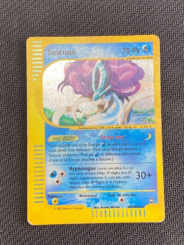 Carte pokémon suicune h25 - carte,