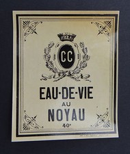 Ancienne étiquette EAU DE VIE