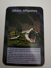 ALBINO ALLIGATORS CARD UNLIMITED EDITION NEW WORLD ORDER ILLUMINATI INWO GAME