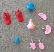 jouet ancien vintage mini piéce m' sieur pomme jeu de figure