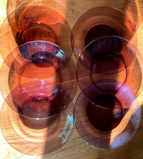 6 assiettes plates Vereco en