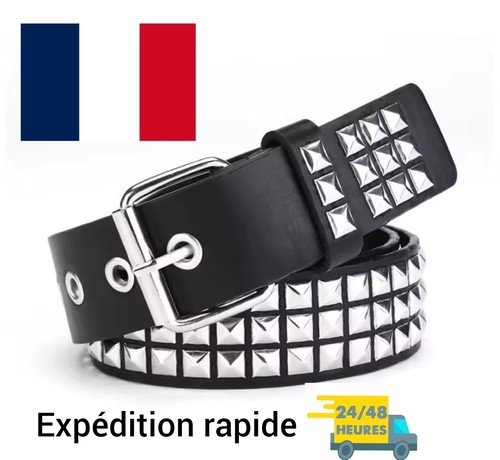 Ceinture cloutée métal - cloutée, punk