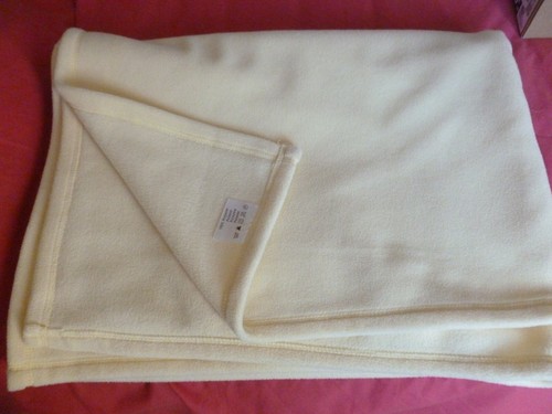 Belle couverture polaire - couverture, jaune
