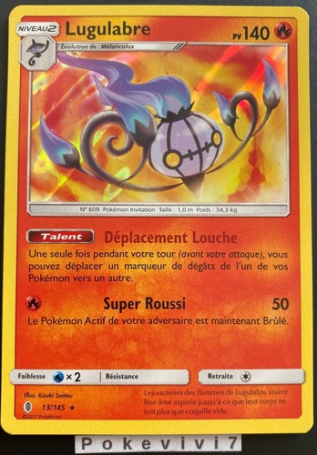 Carte pokemon lugulabre 145 - carte,
