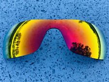 Polarisé Feu Rouge Miroir de Rechange Lentille Pour Oakley Batwolf & Carry Pouch