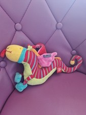 Doudou Dragon Vert Rouge Dragobert Multicolore Moulin Roty