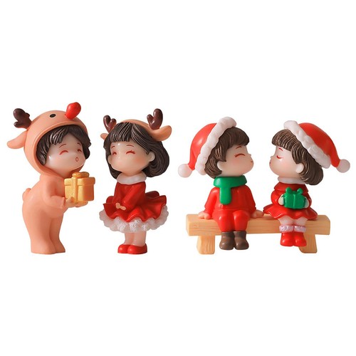 Figurines couple noël - figurines, de