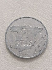 Spain 2 Pesetas 1984 Aluminium