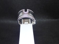 Bague argent rhodié 925/000