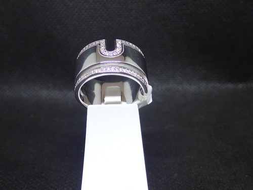 Bague argent rhodié 925/000
