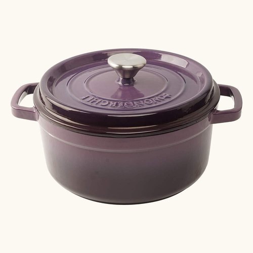 Cocotte fonte violet avec - fonte,
