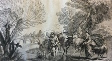 Jacques-Philippe Le Bas ou Lebas (1707-1783) gravure au burin XVIII