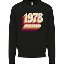 Sweat À Capuche Original Pour Homme 47E Anniversaire Rétro 1978