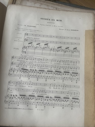 Partition chanson ancienne - et,