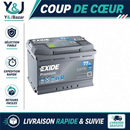 Batterie voiture exide ea770 - voiture,
